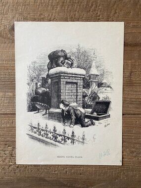 Thomas Nast, Santa, Antique Print